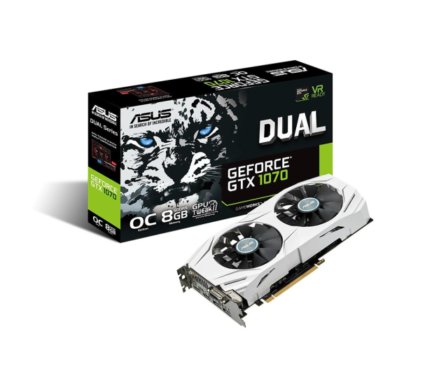 ASUS GeForce GTX 1070 Dual OC 8GB GDDR5 - 317372 - zdjęcie